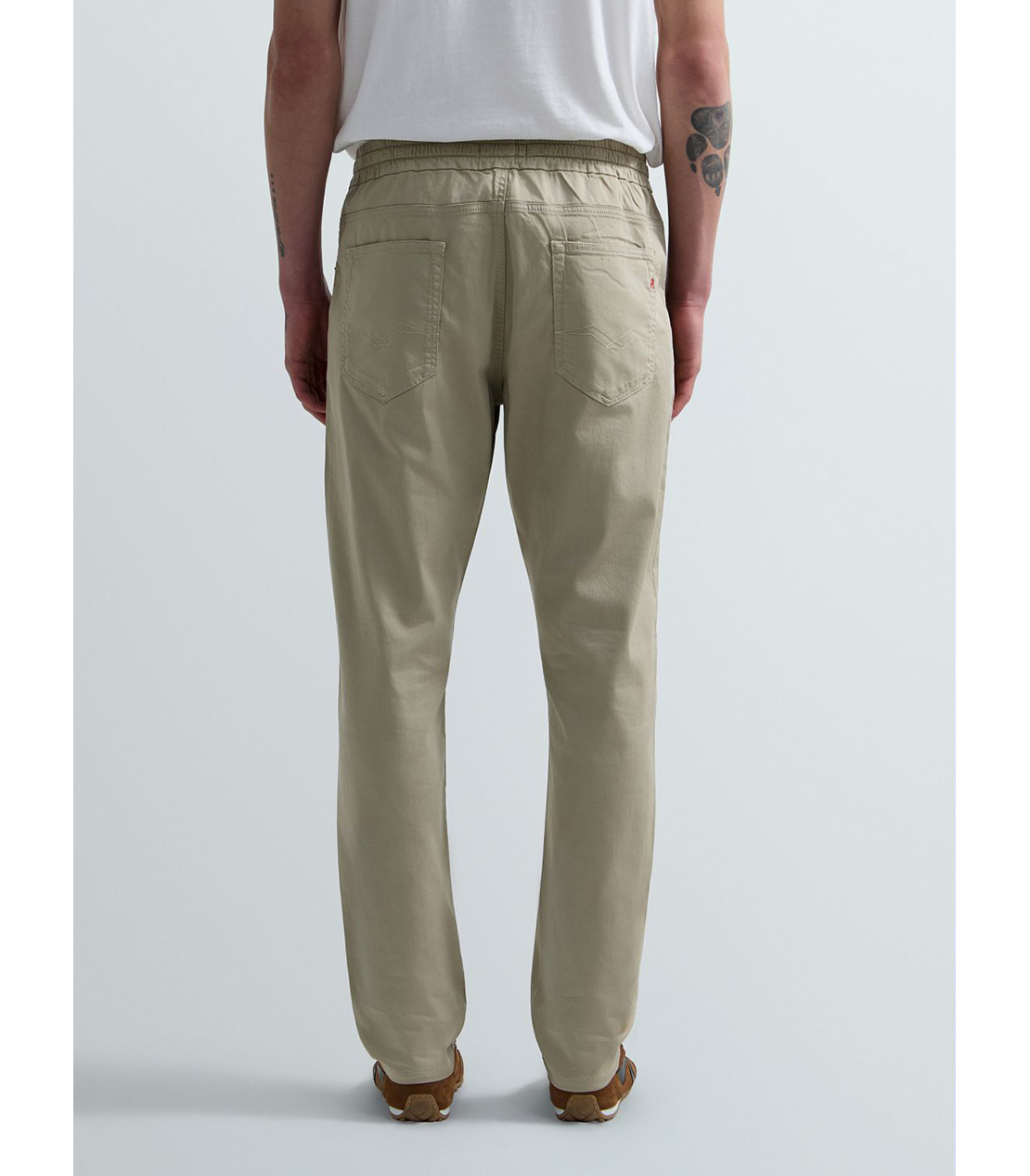 リラックステーパードLANNY タッチブルデニム 詳細画像 カーキ 3